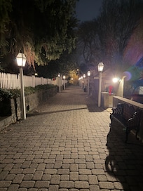 The walkway from our restaurant to the room.