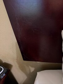 Smears of stuff all over the furniture