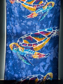 Towel over bedroom window