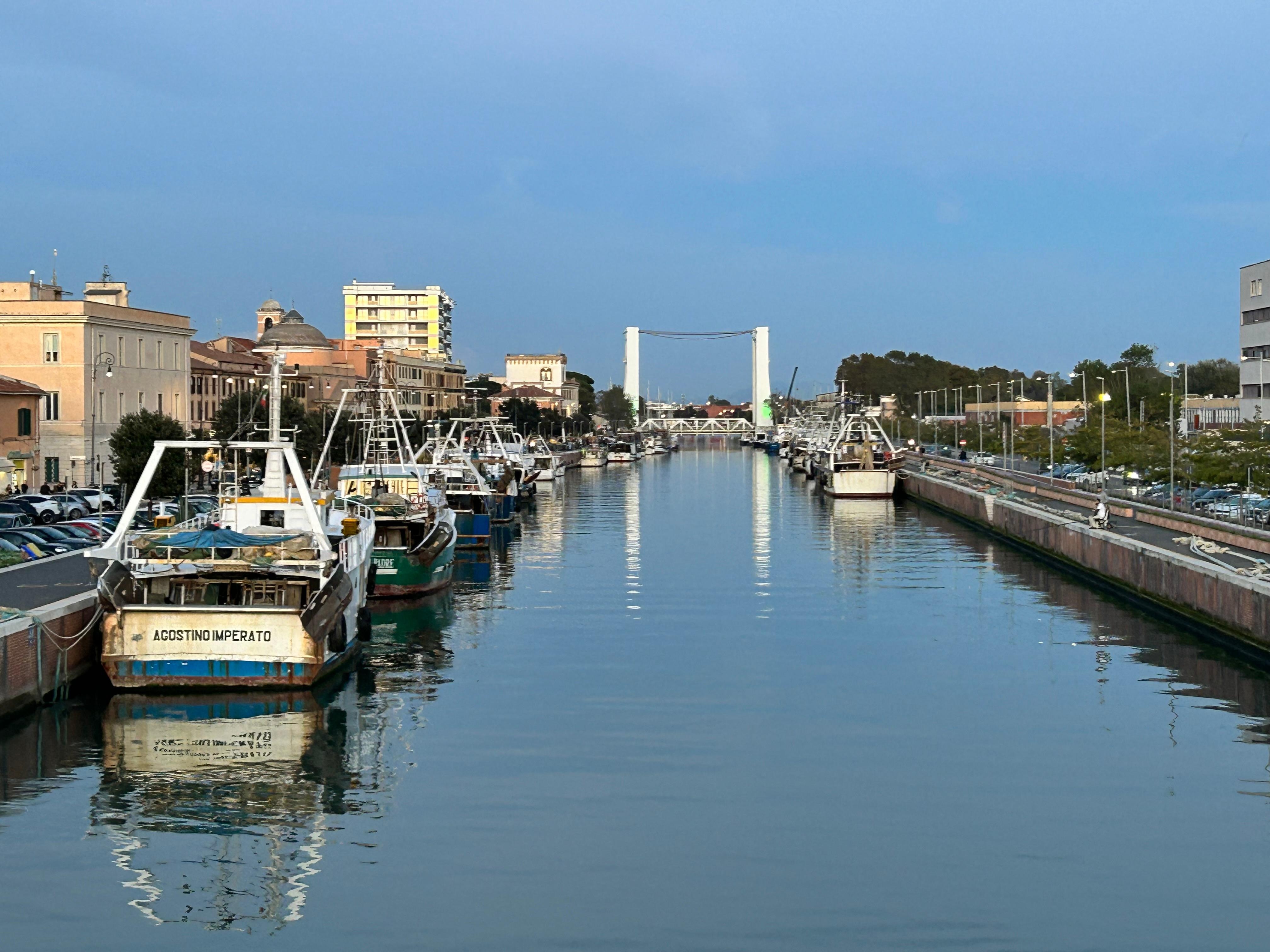 The canal across the street