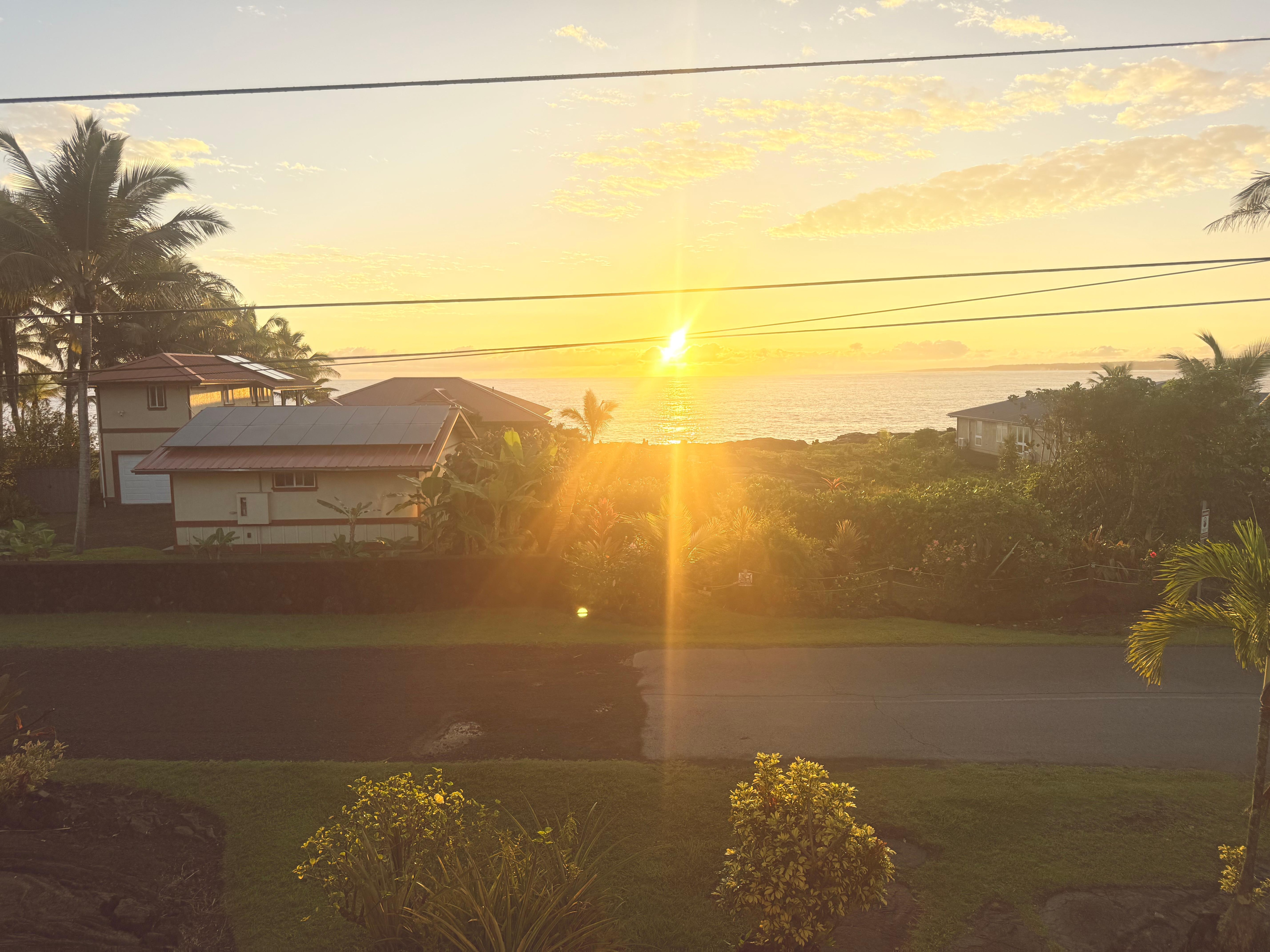 Sunrise from the porch! 
