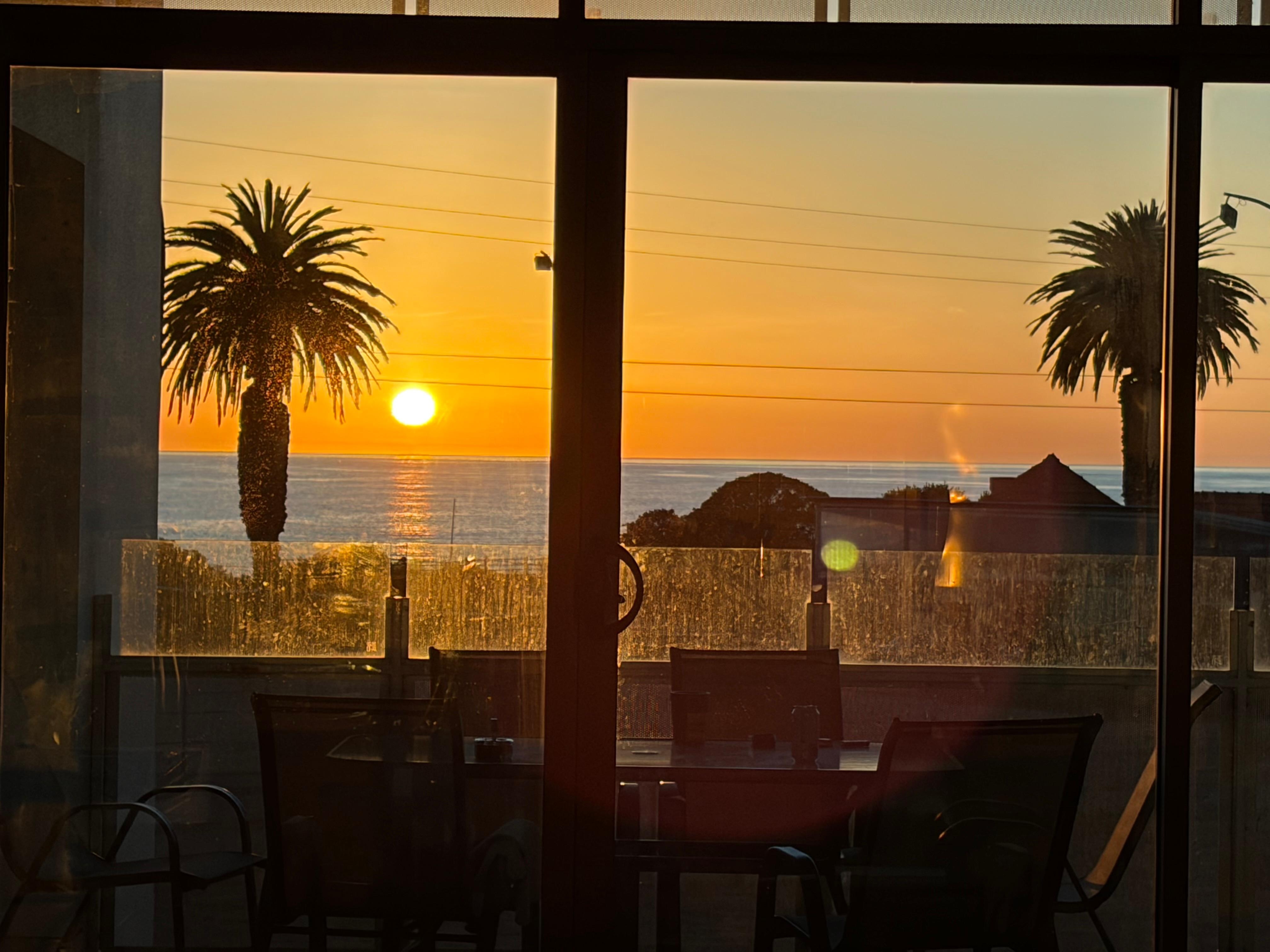 Stunning sunrise views from the property. 