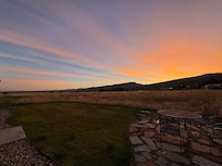 Sunrise from the back patio where we enjoyed breakfast