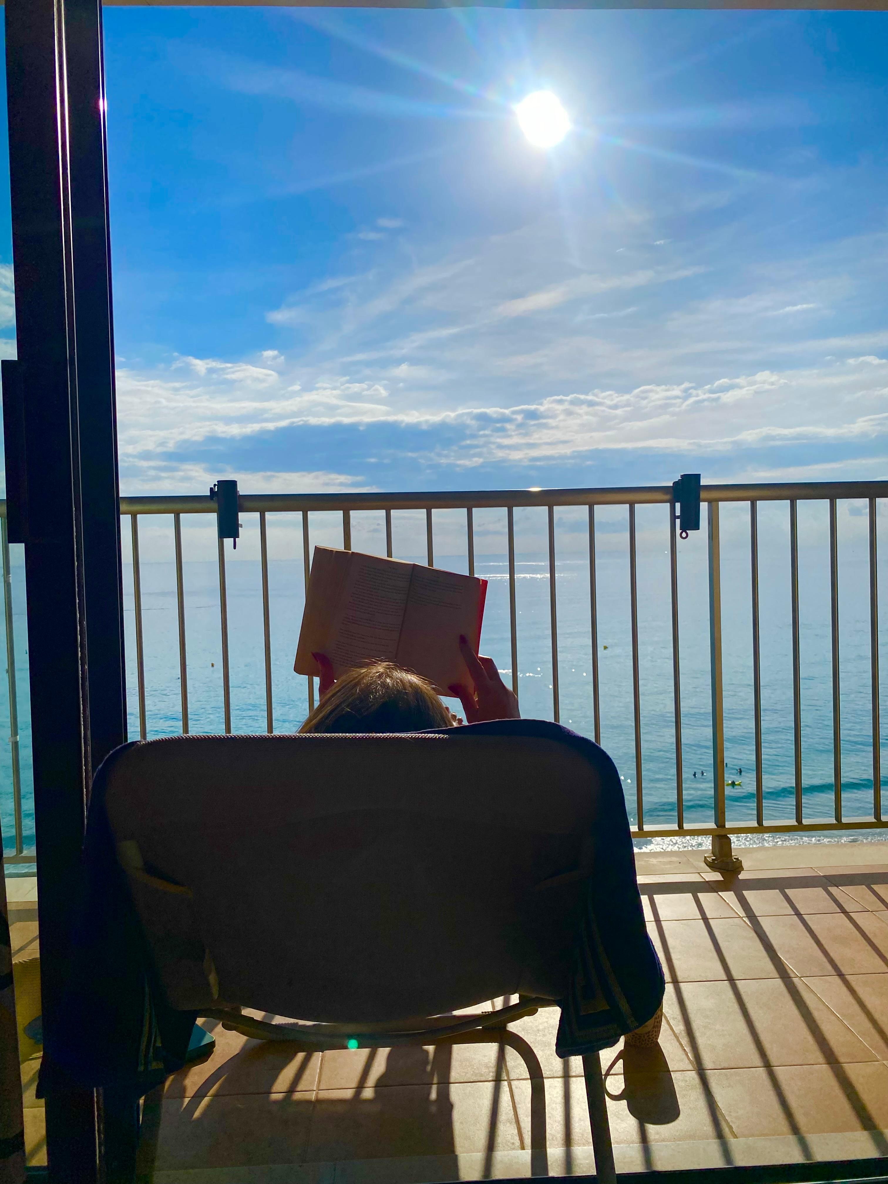 The balcony is perfect for relaxing in the sunshine.