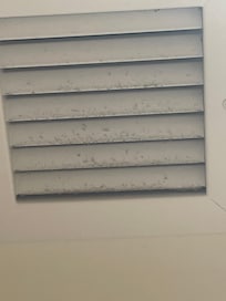Vent in bathroom is dusty