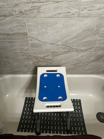 We were thankful for the shower chair.