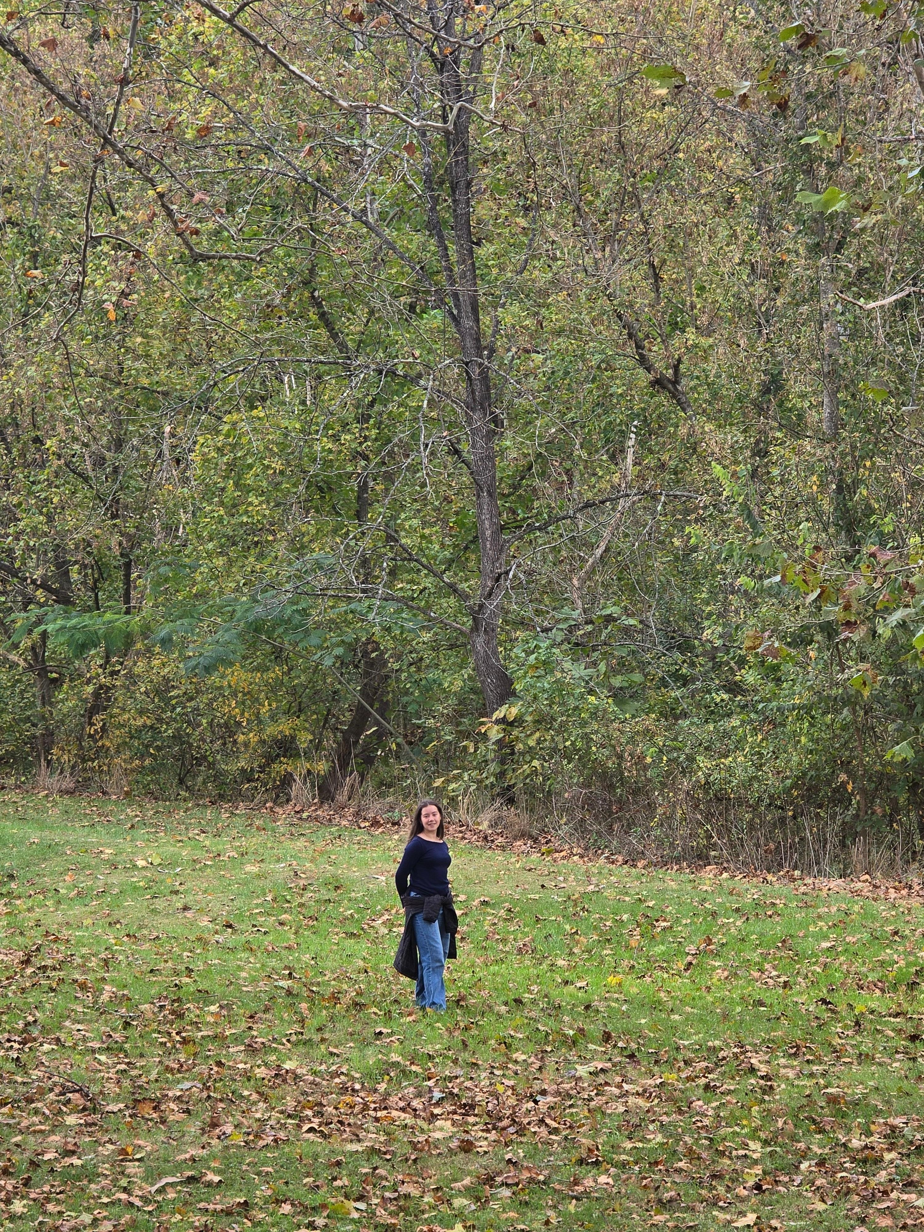 Kids loved the backyard and creek. Falling leaves were beautiful.