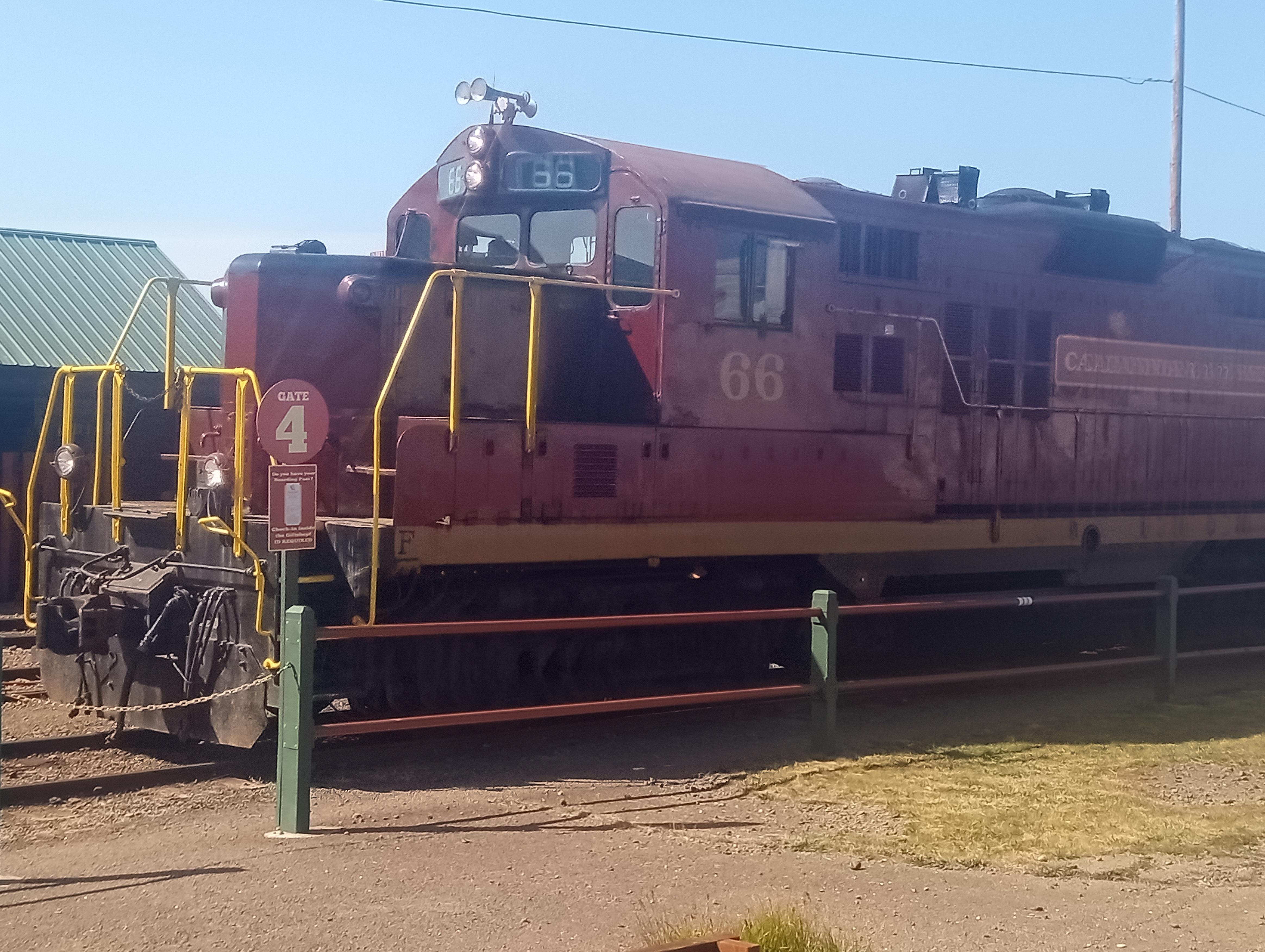 Enjoyed seeing the Skunktrain.