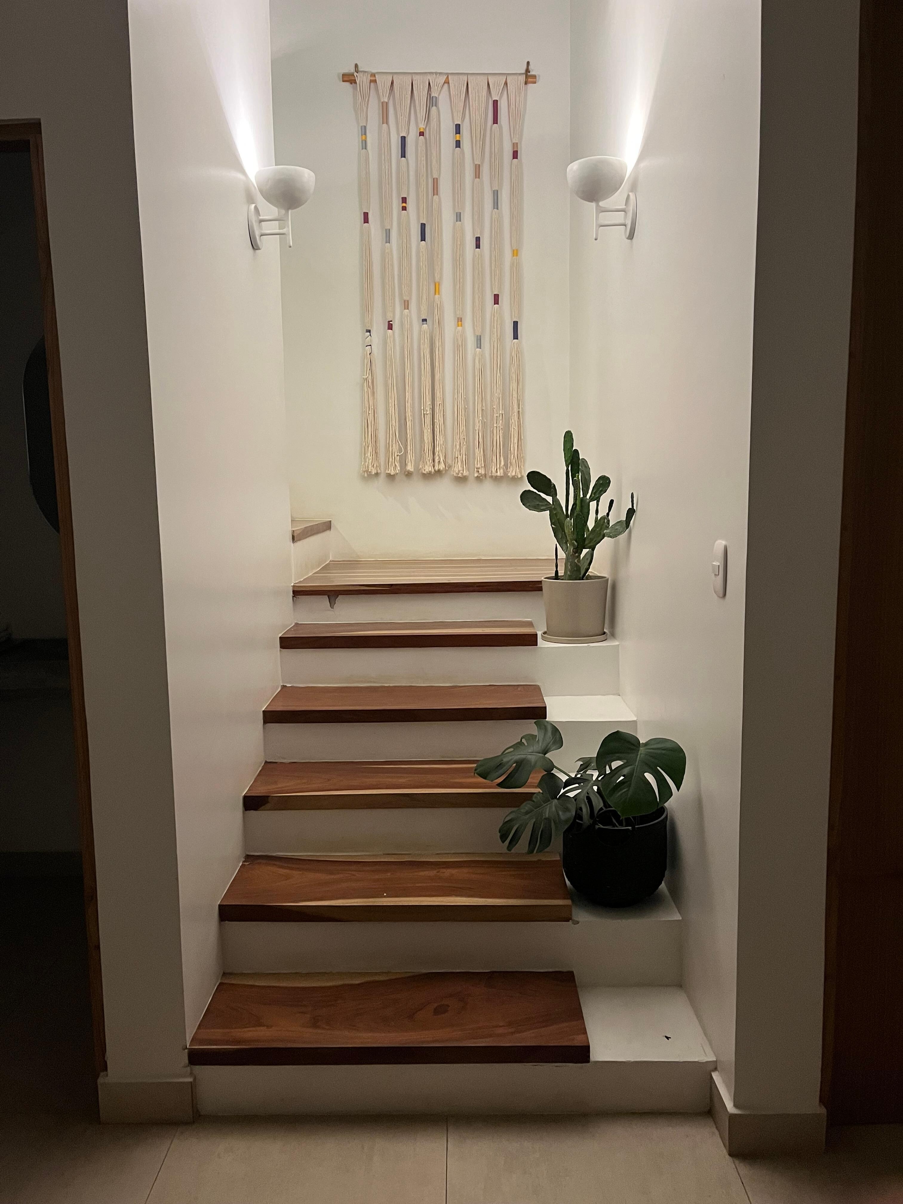 Beautiful stairs to the master and third bedrooms