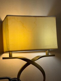 One of the lamp shades