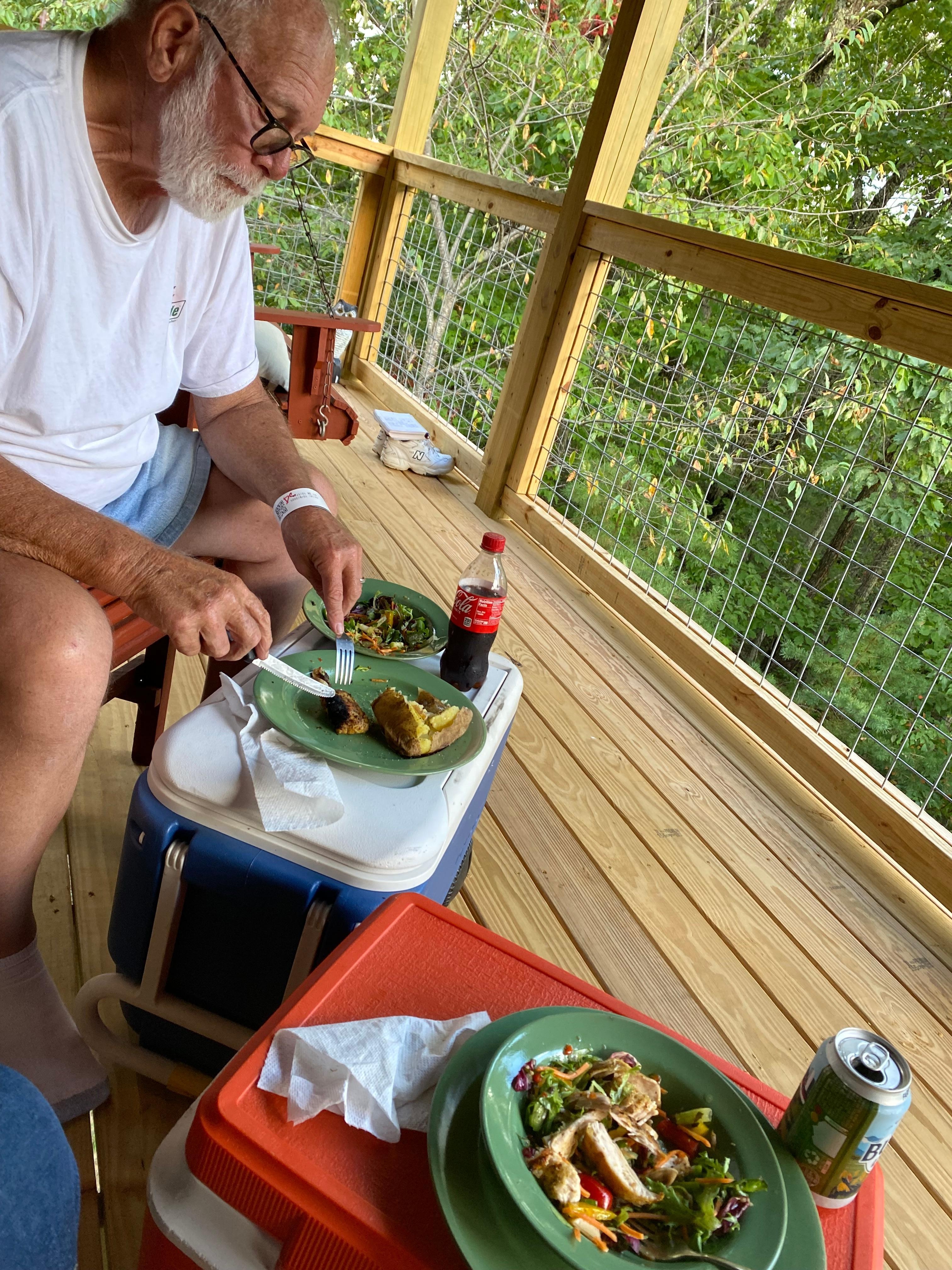 We wanted to spend every moment on that awesome deck!