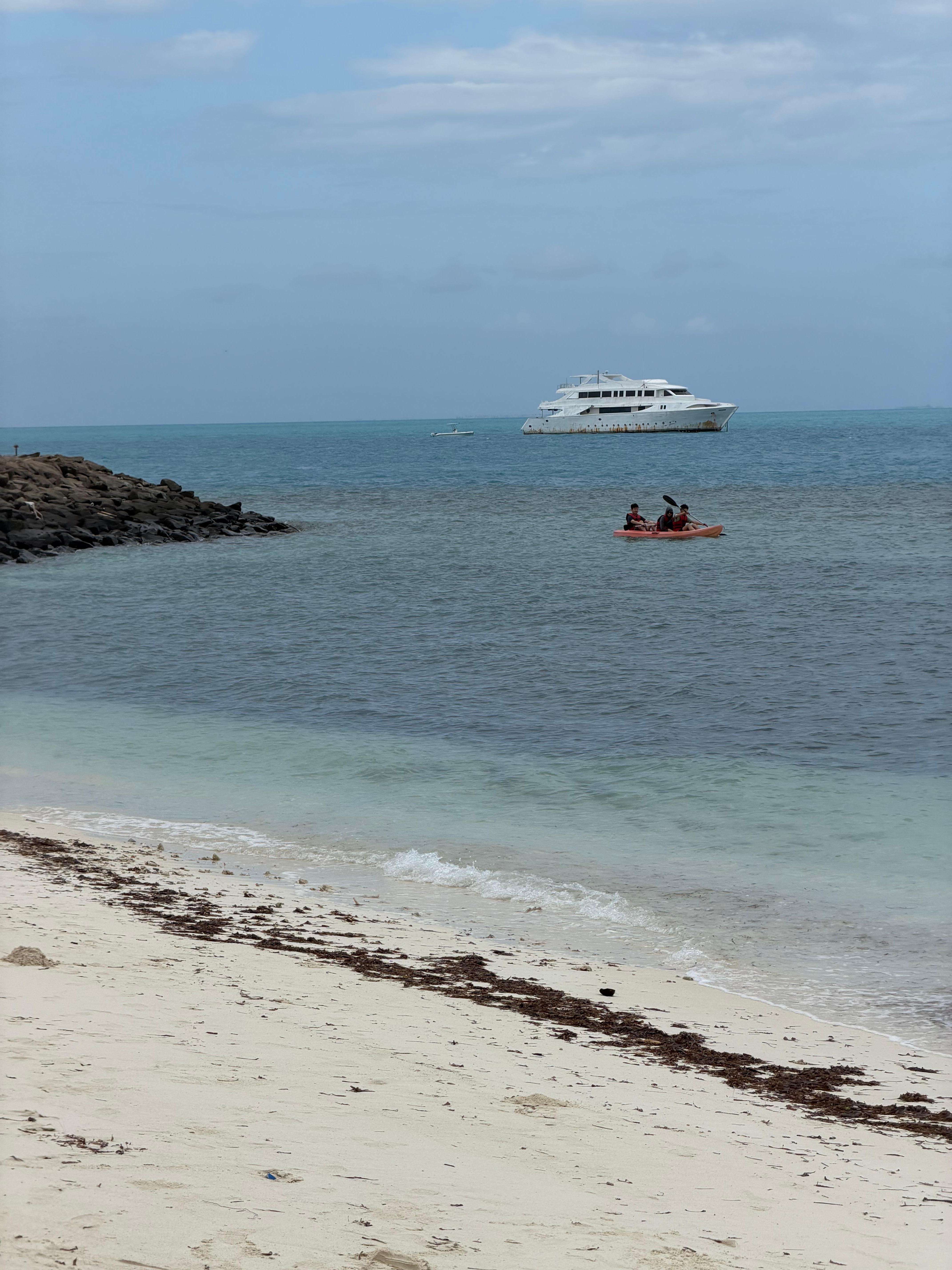 Hotel beach early in the morning 