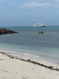 Hotel beach early in the morning
