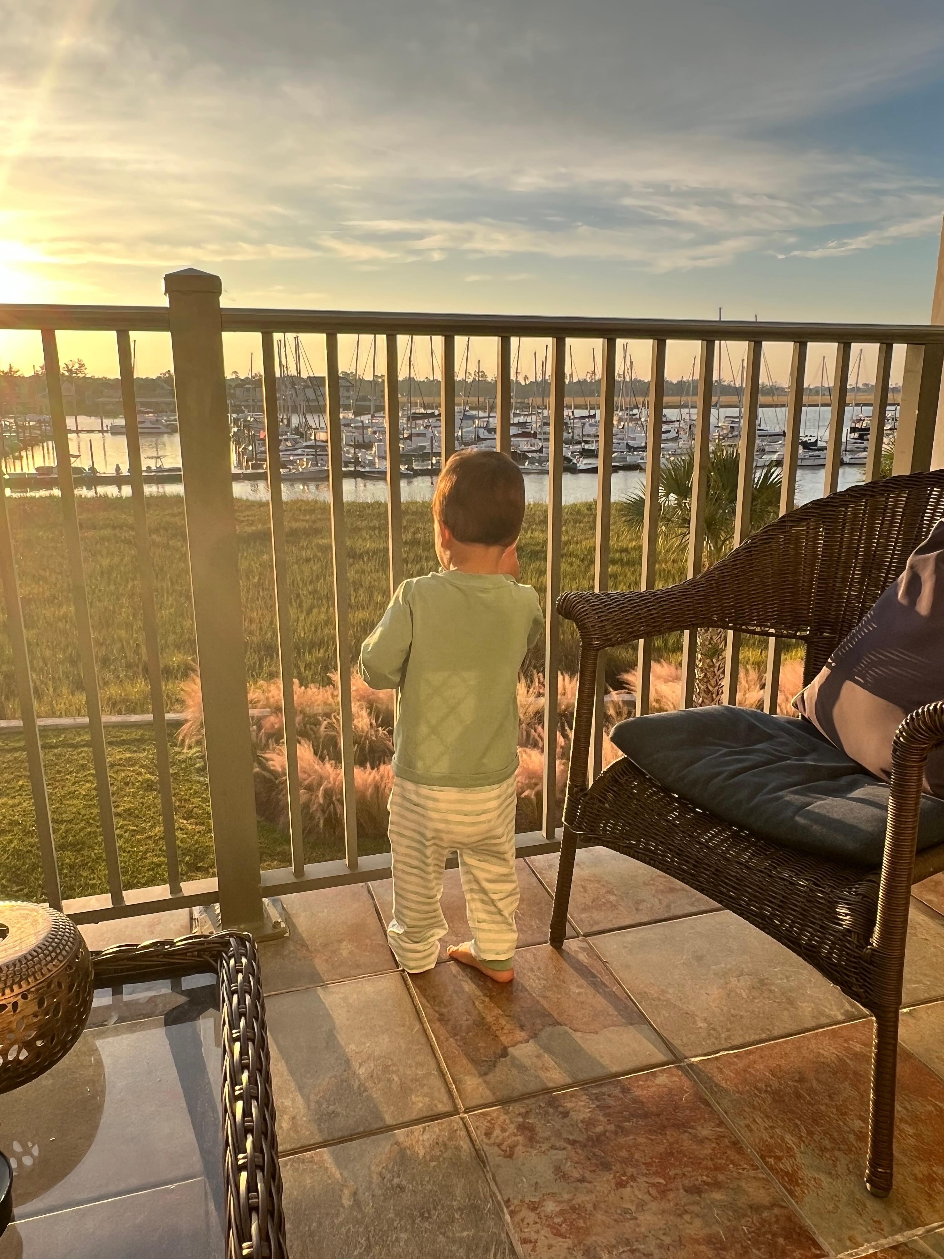 Grandson loved looking at the boats