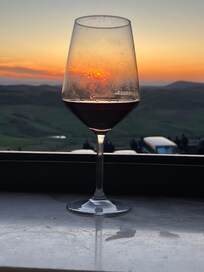 Sunset from hotel window.