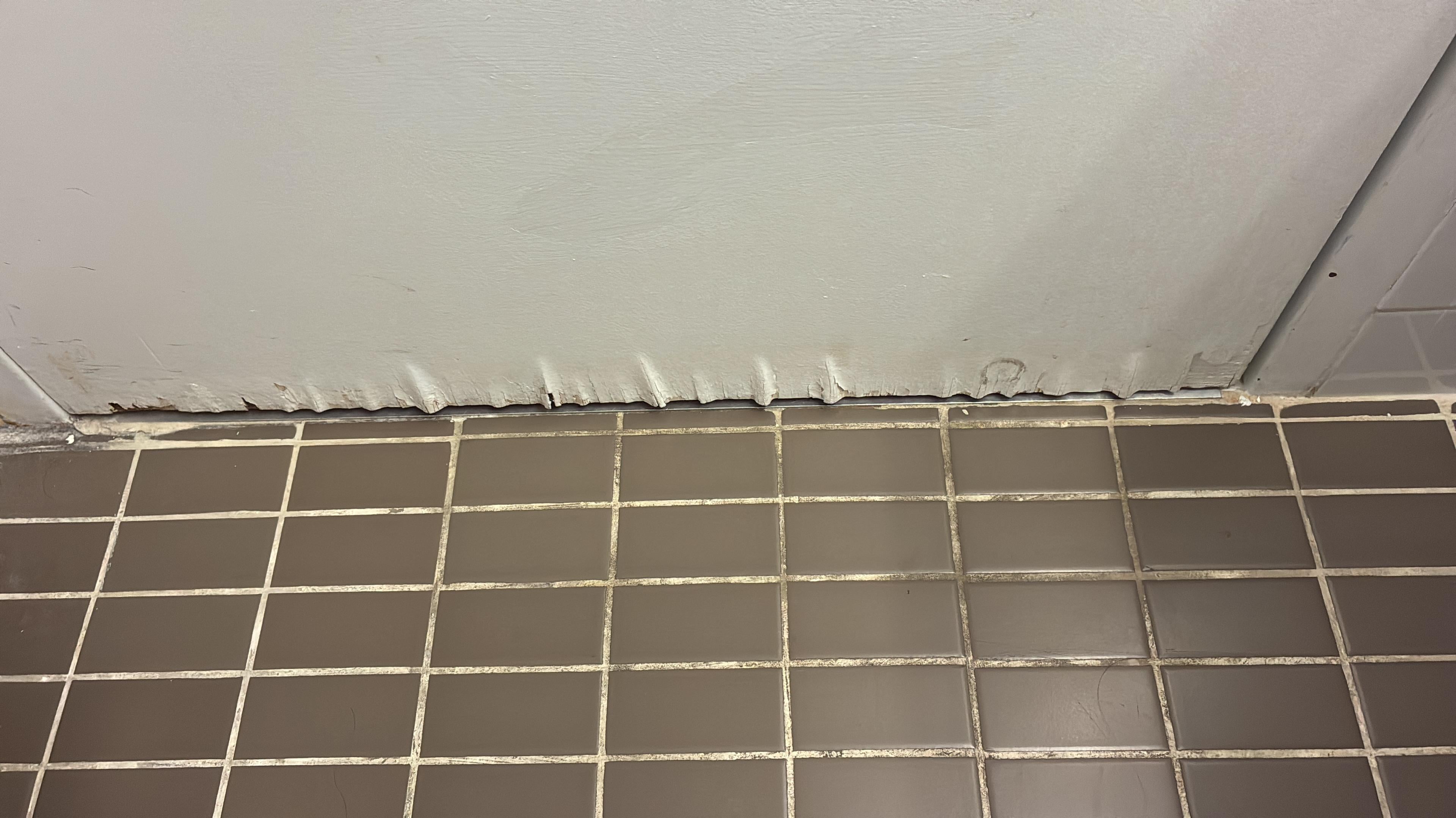 Bottom of bathroom door