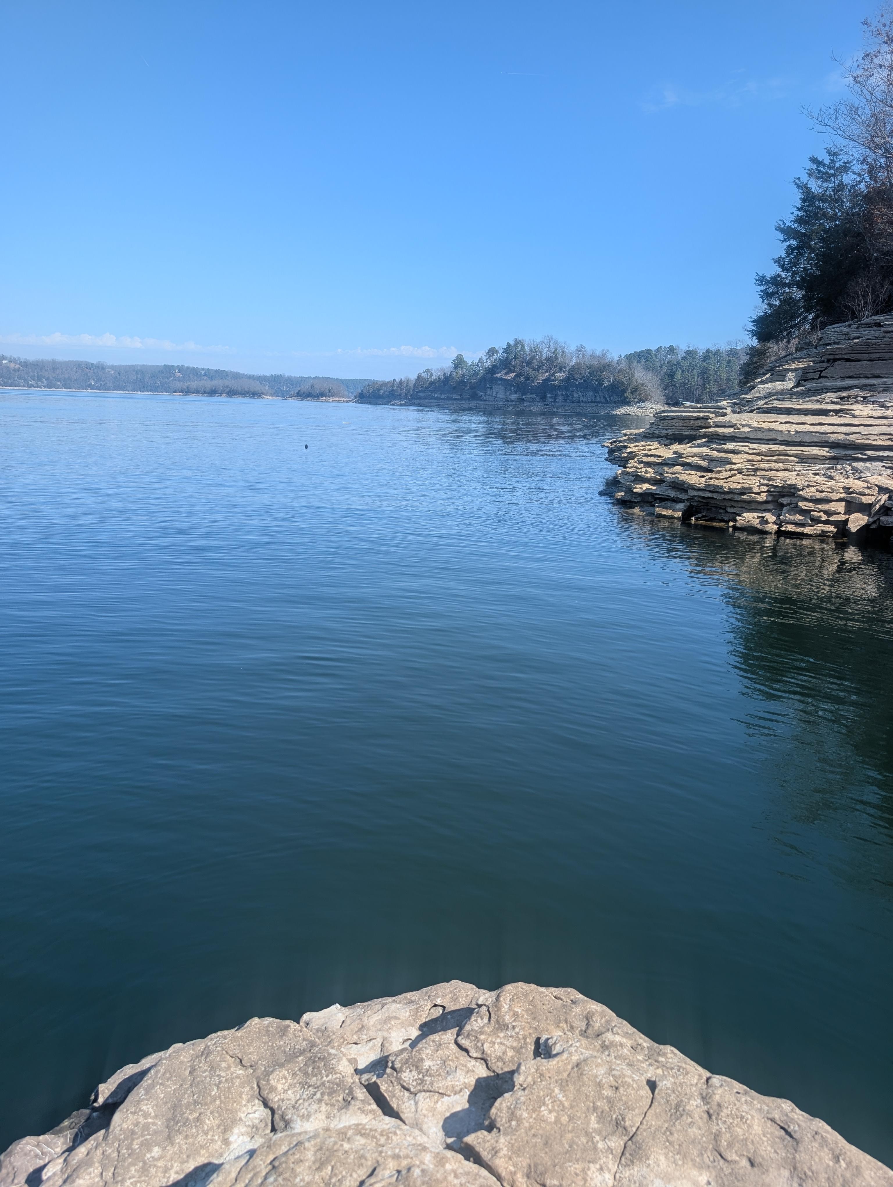 Can't ask for a more beautiful view of Beaver lake.