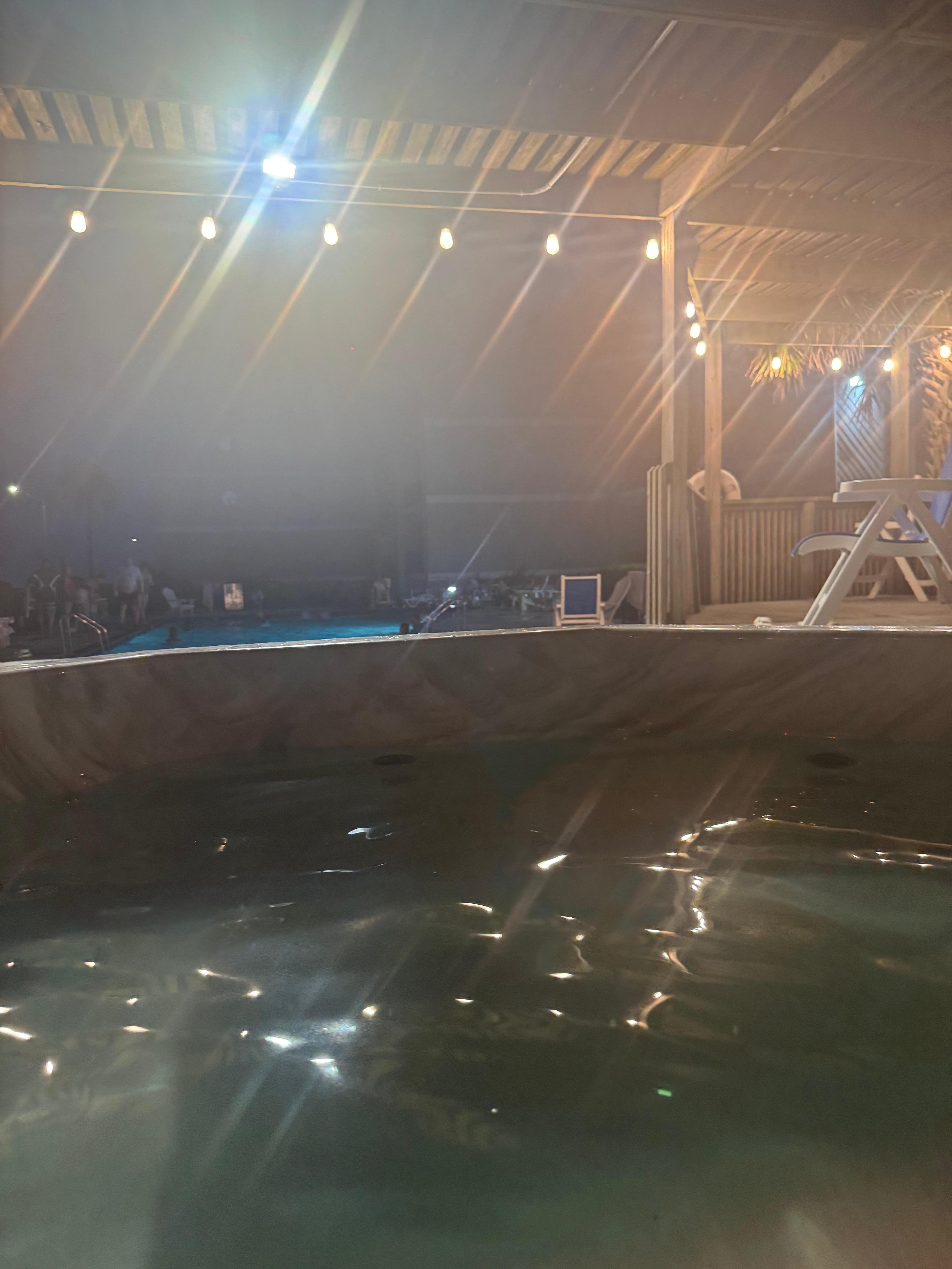 Relaxing in the Hot tub 