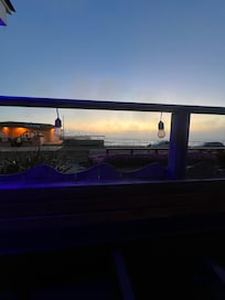 Back patio view of the pier.
