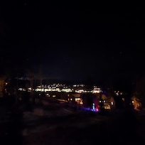 View from the deck at night.