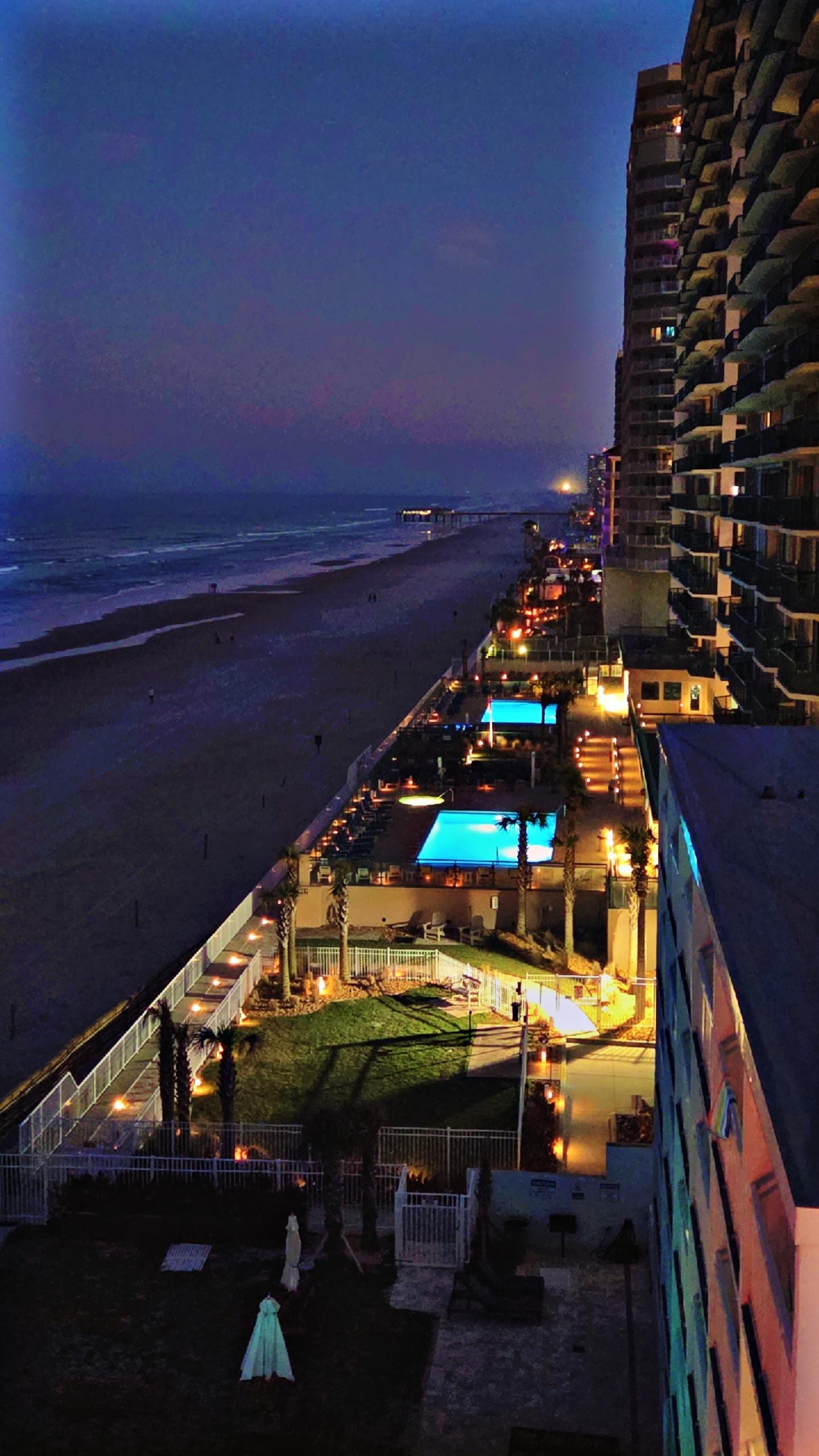 Night from our deck along the shores.