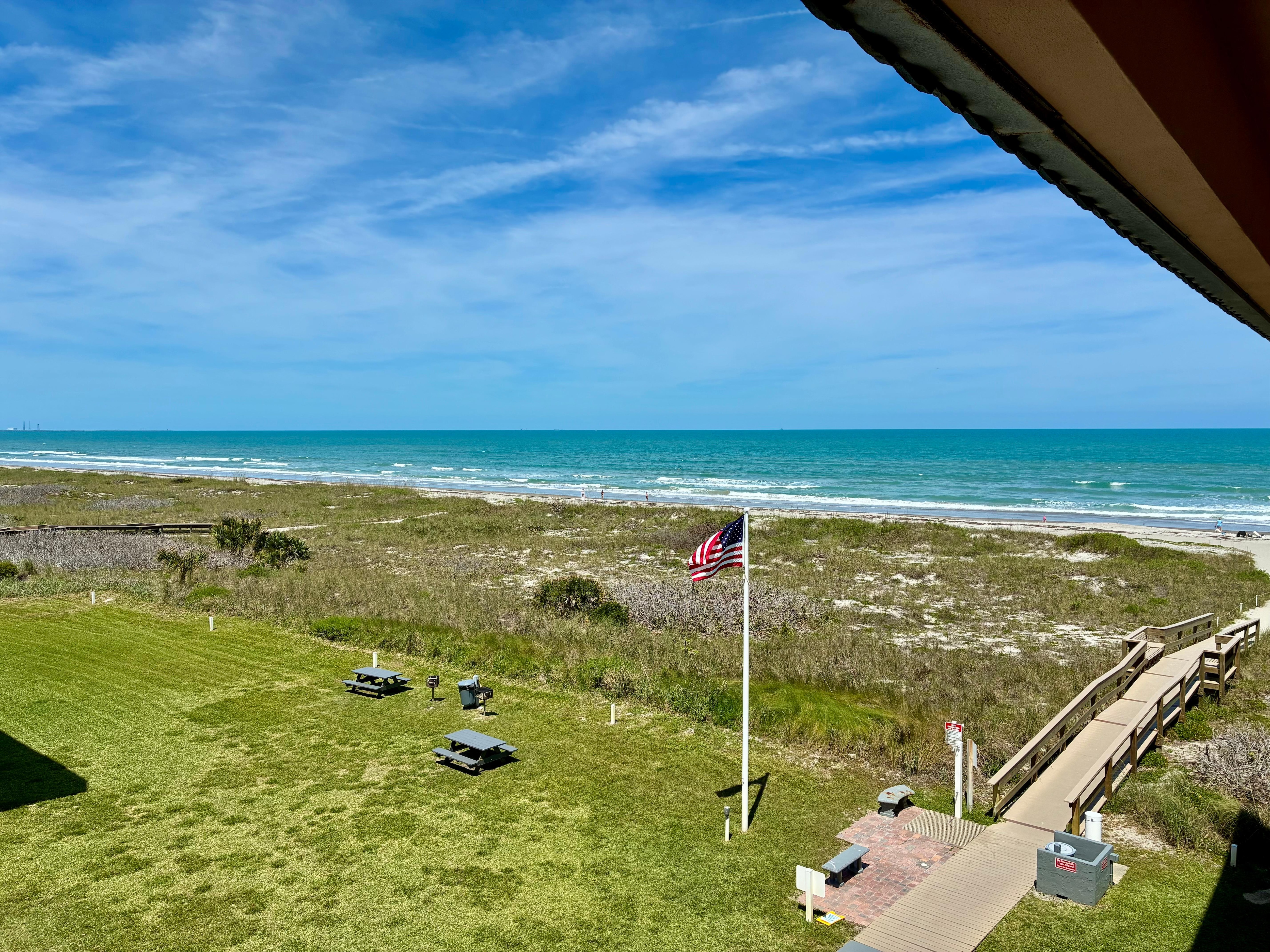 Ocean view from balcony