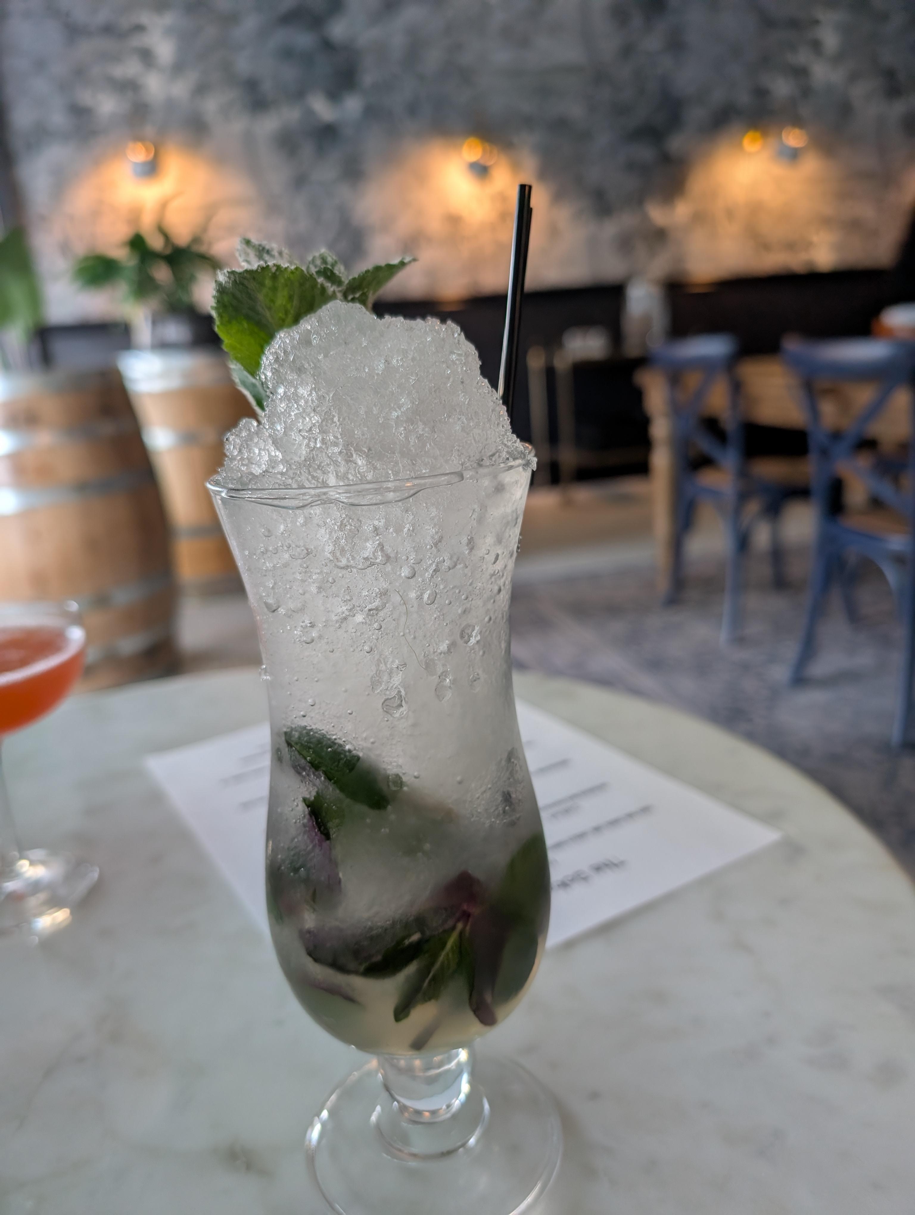 Mojito at the Bobcat Room in the hotel 