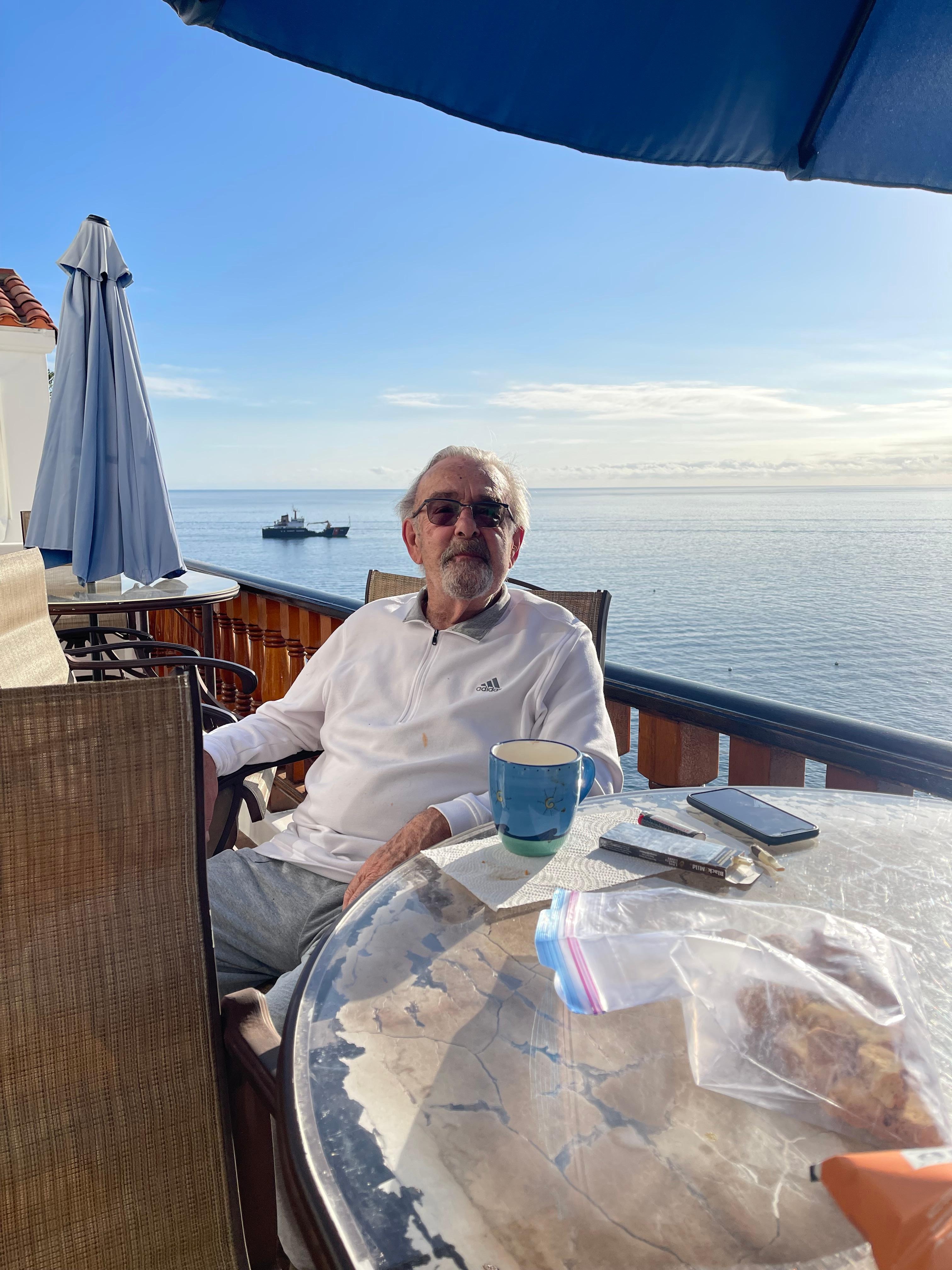 Dad enjoyed the view