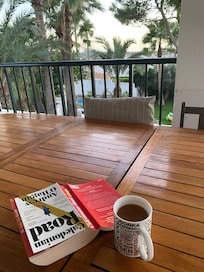 Swimming pool from the balcony