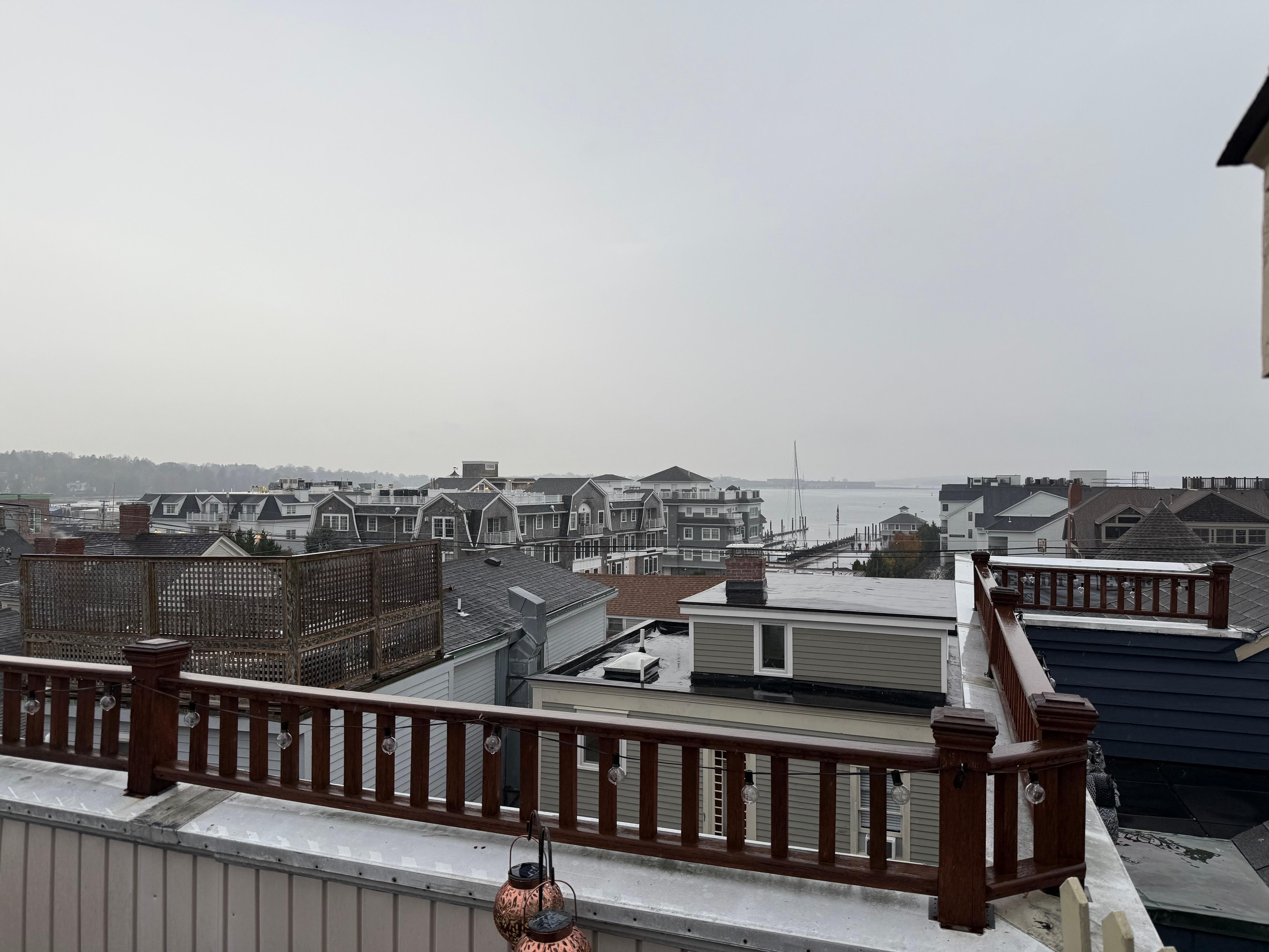 View from the rooftop patio.