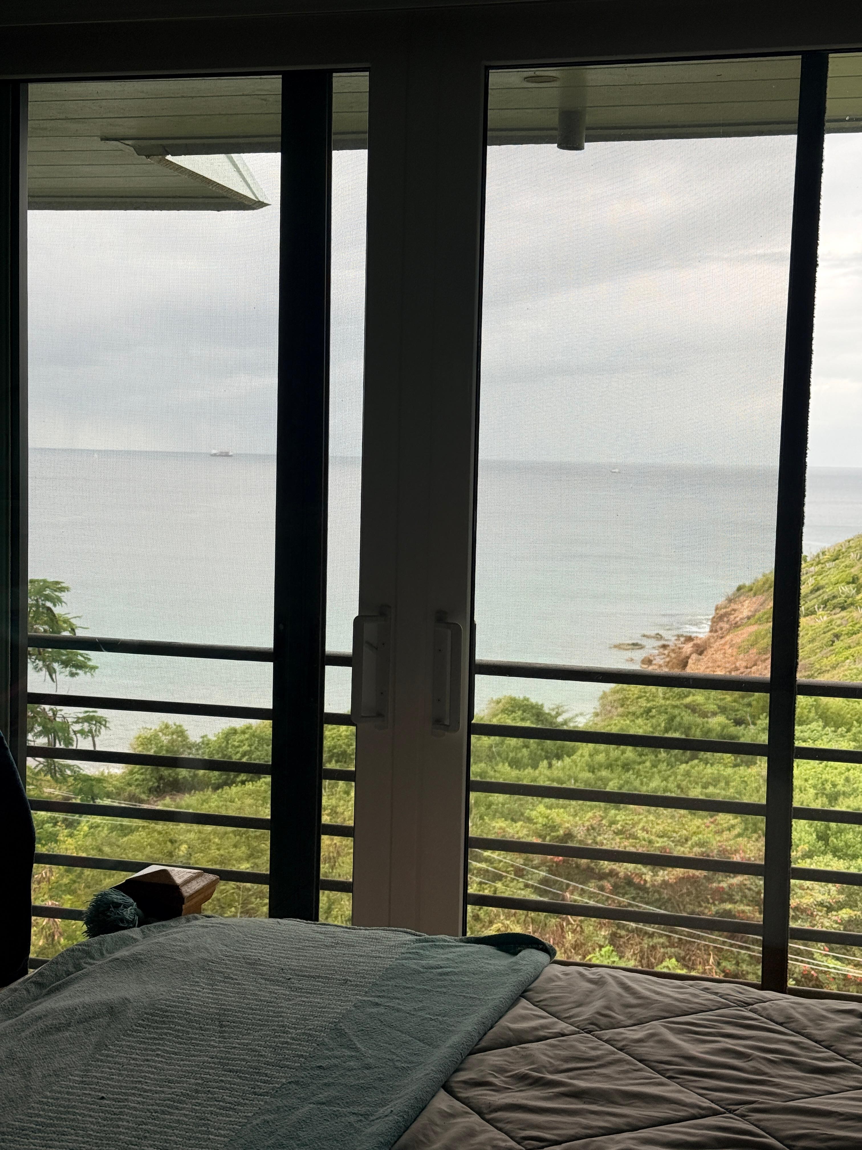 Great view from inside the room. 