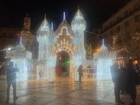 Xmas lights in the square