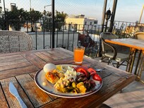 Turkish breakfast on the rooftop