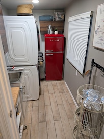 Laundry room, fridge location