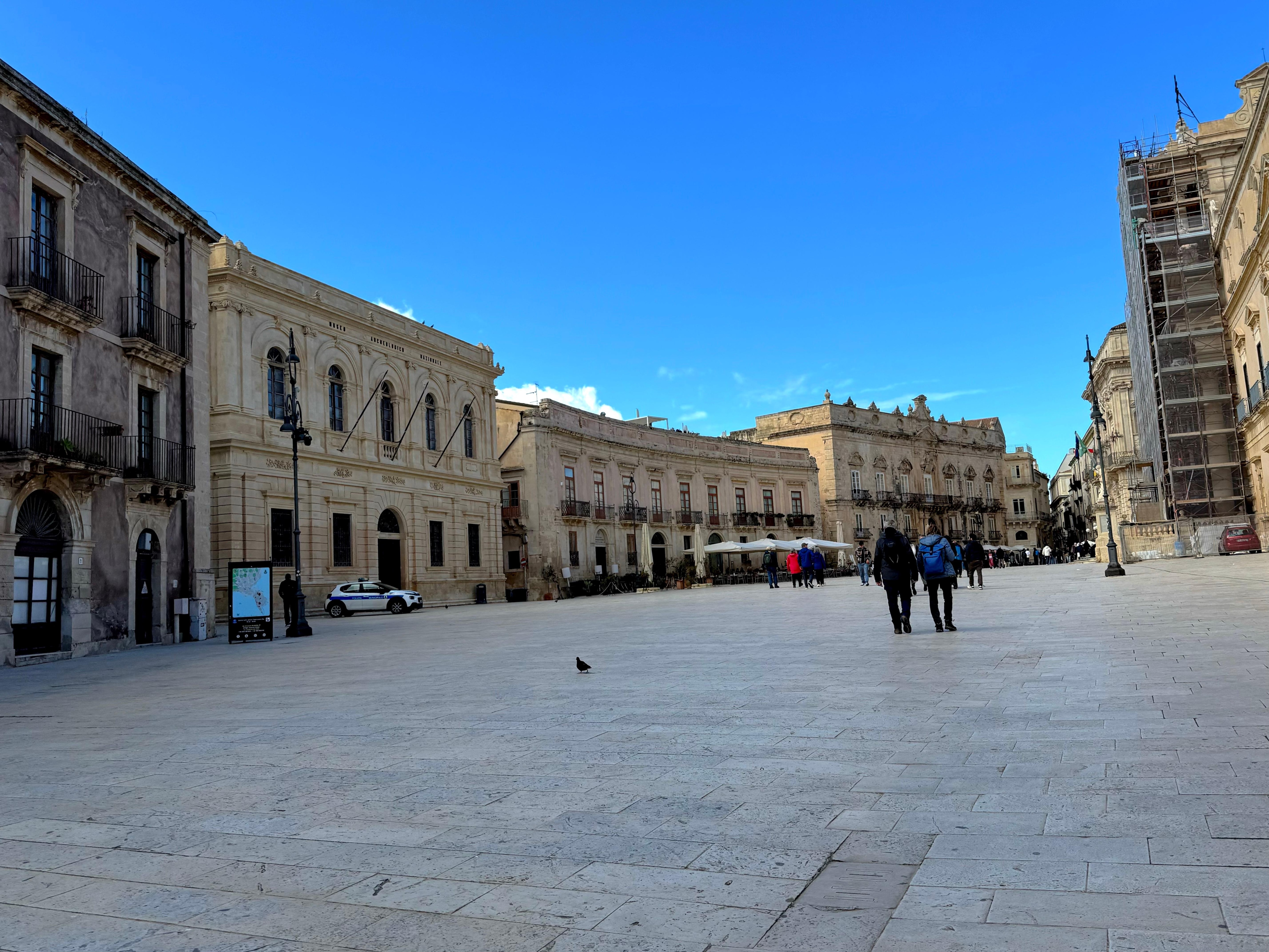 Beautiful buildings and huge city center.