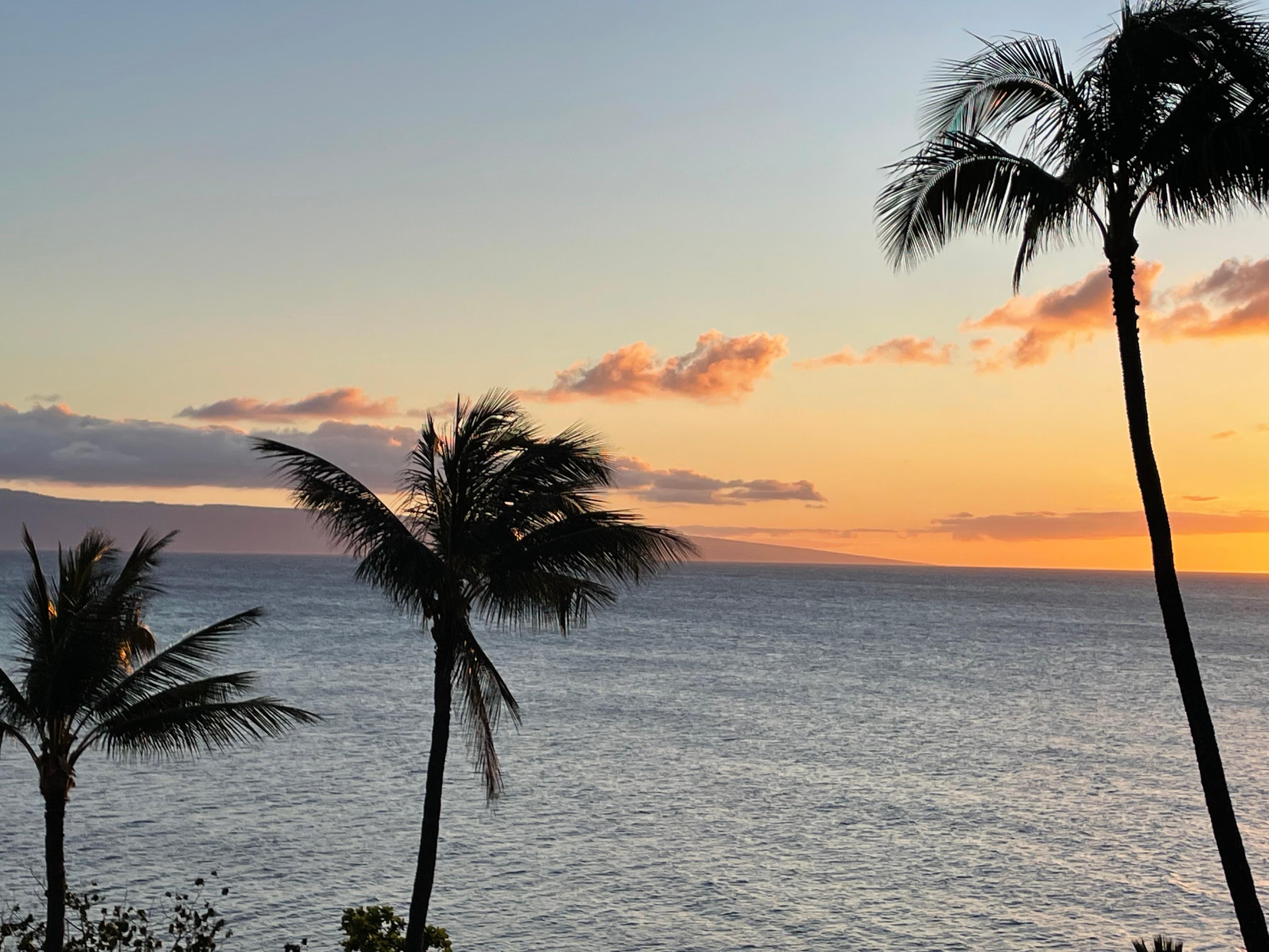 Sunset from living room balcony 