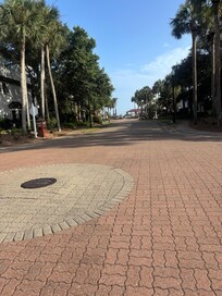 Walk to the beach from house.