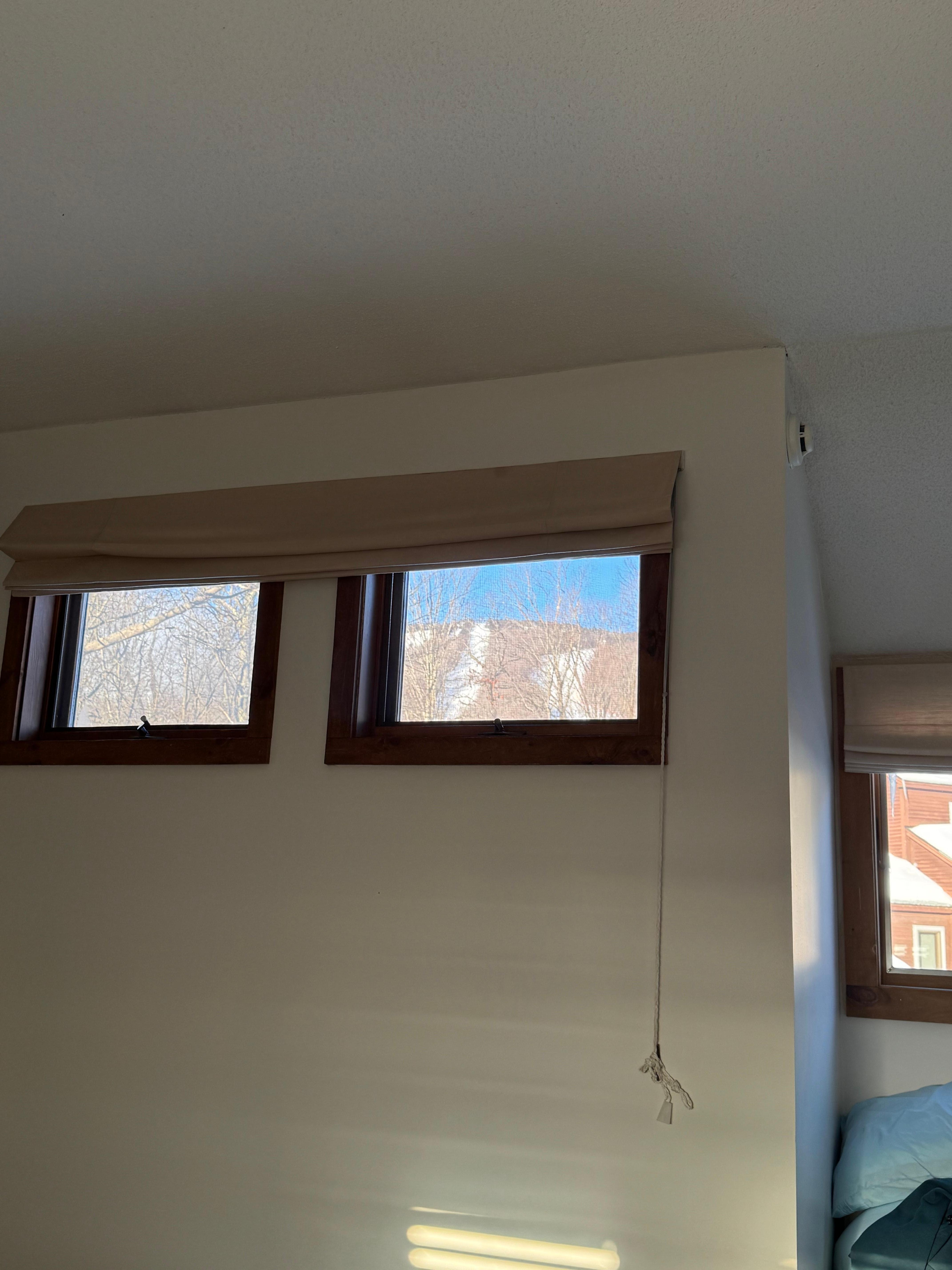 View from loft bedroom windows