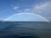 Beautiful rainbow as we were leaving. Taken from
Balcony.