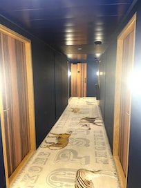 The hallway to our room, immaculate public areas
