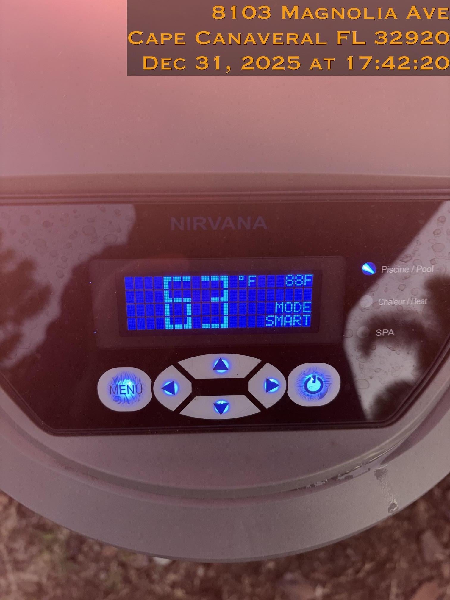 This was as warm as it ever got over our 4 day stay.  A real Bummer for grandkids.