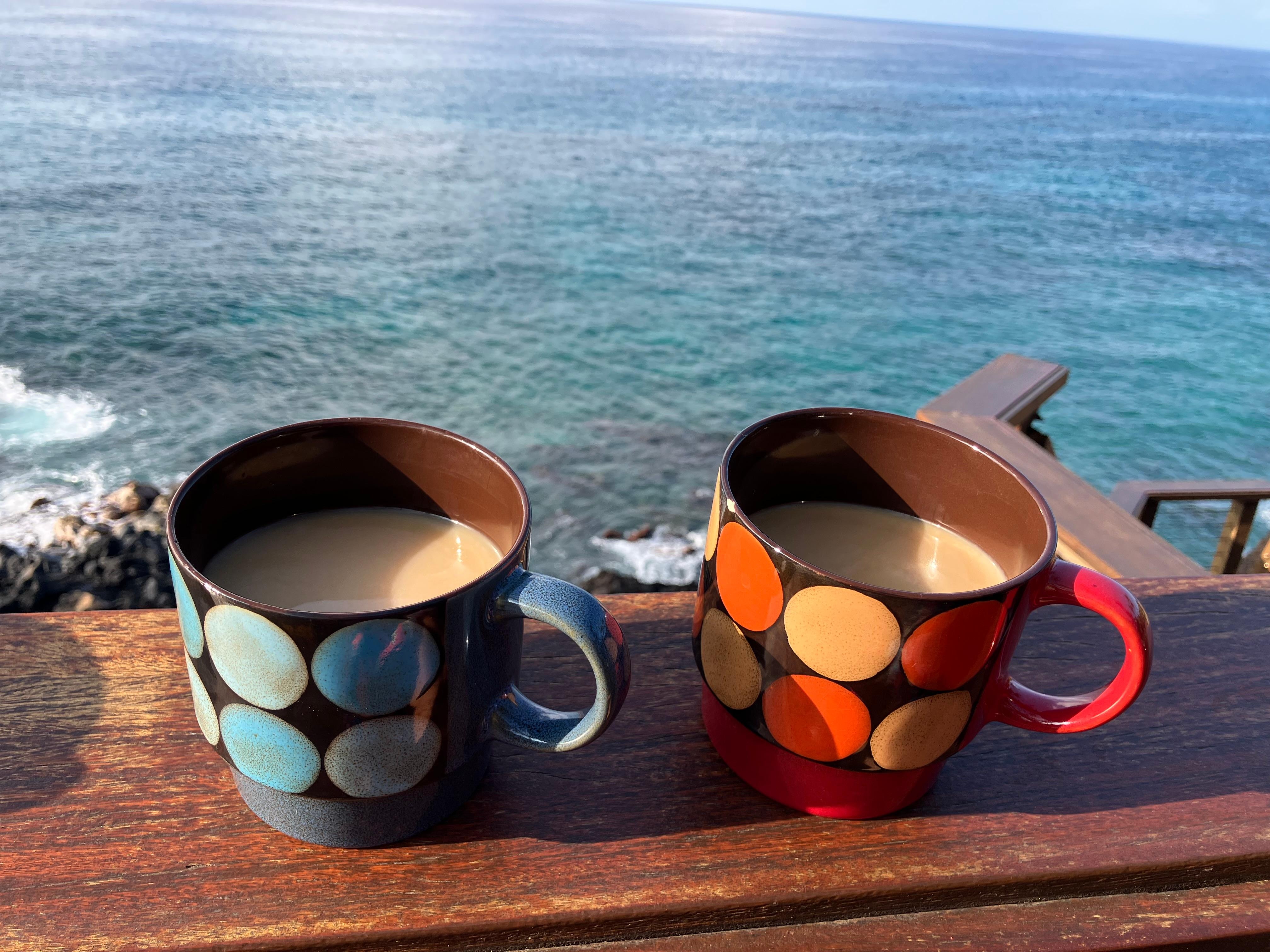 Morning coffee on the deck!!