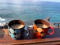 Morning coffee on the deck!!