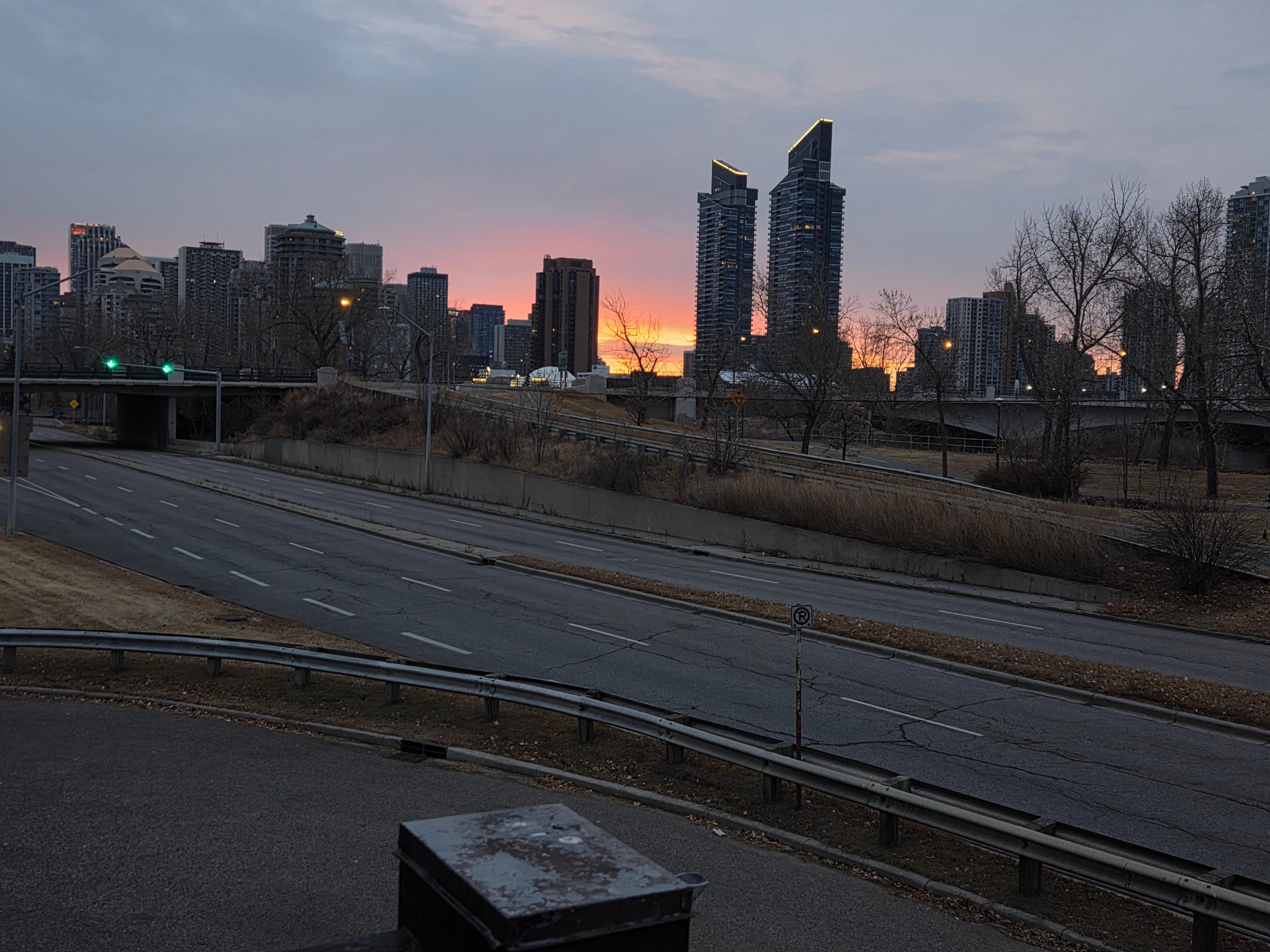 From the front balcony