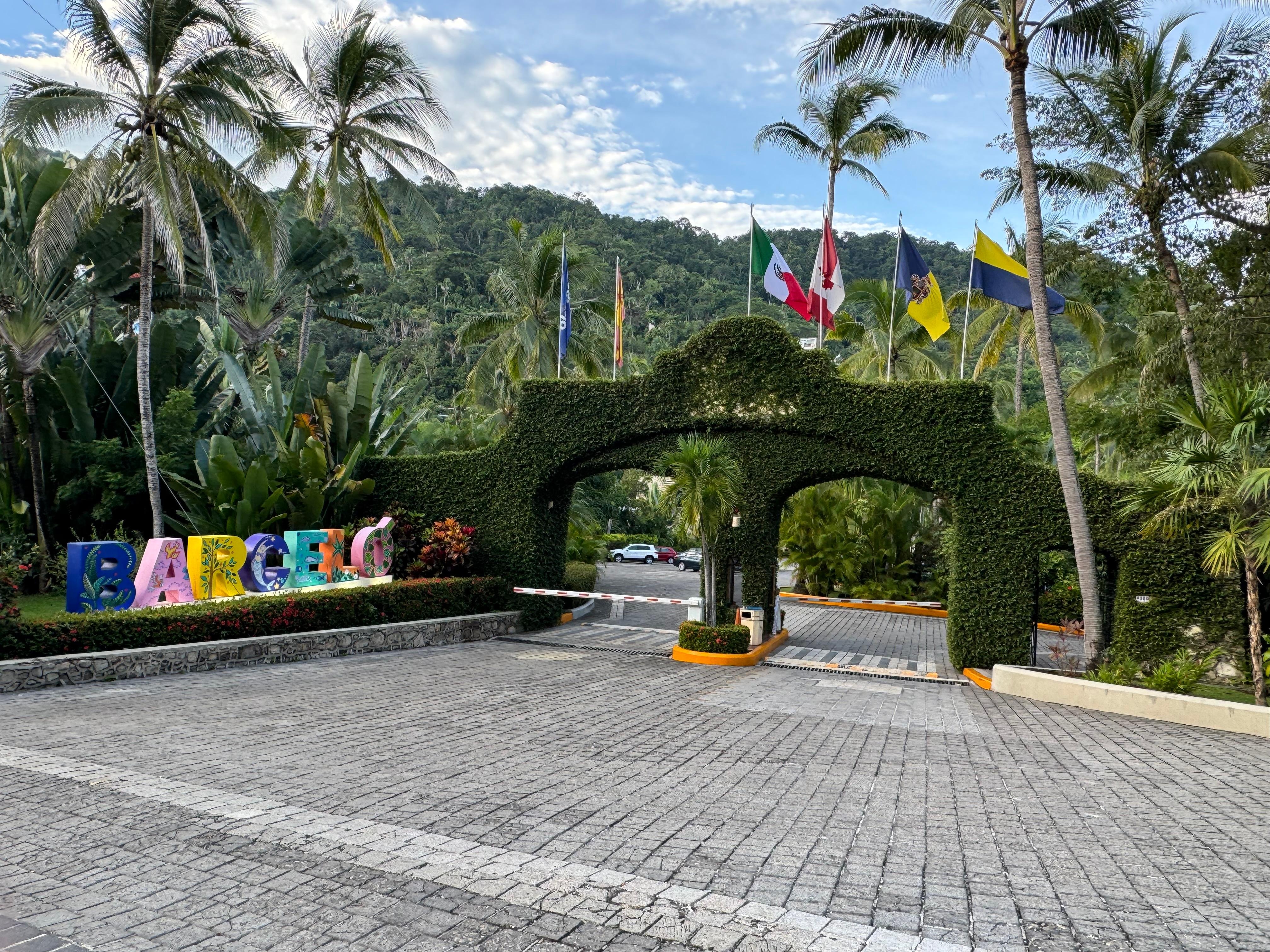 The space to the left of the Mexican flag use to be the American flag.