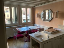 Comfortable and peaceful place to have tea and watch the people walk by.