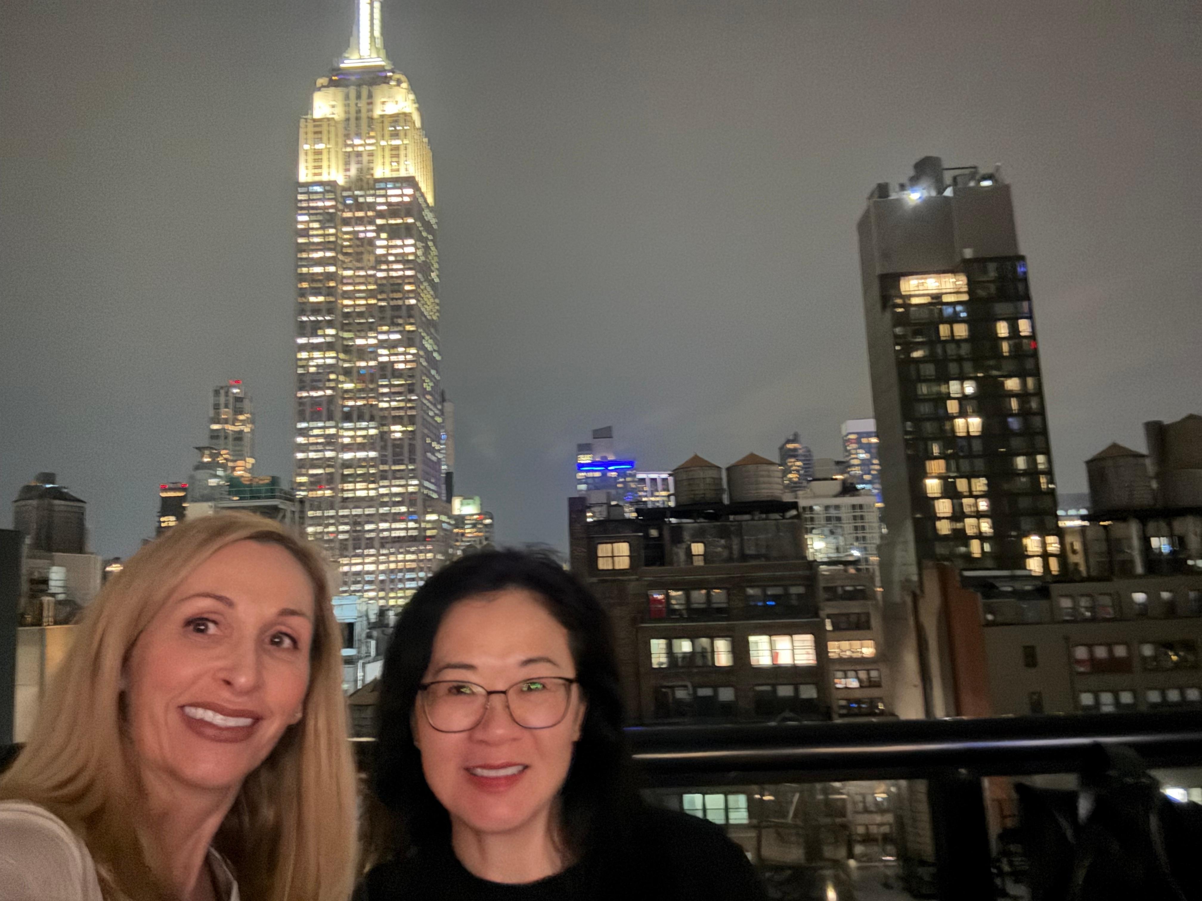 View from roof top bar