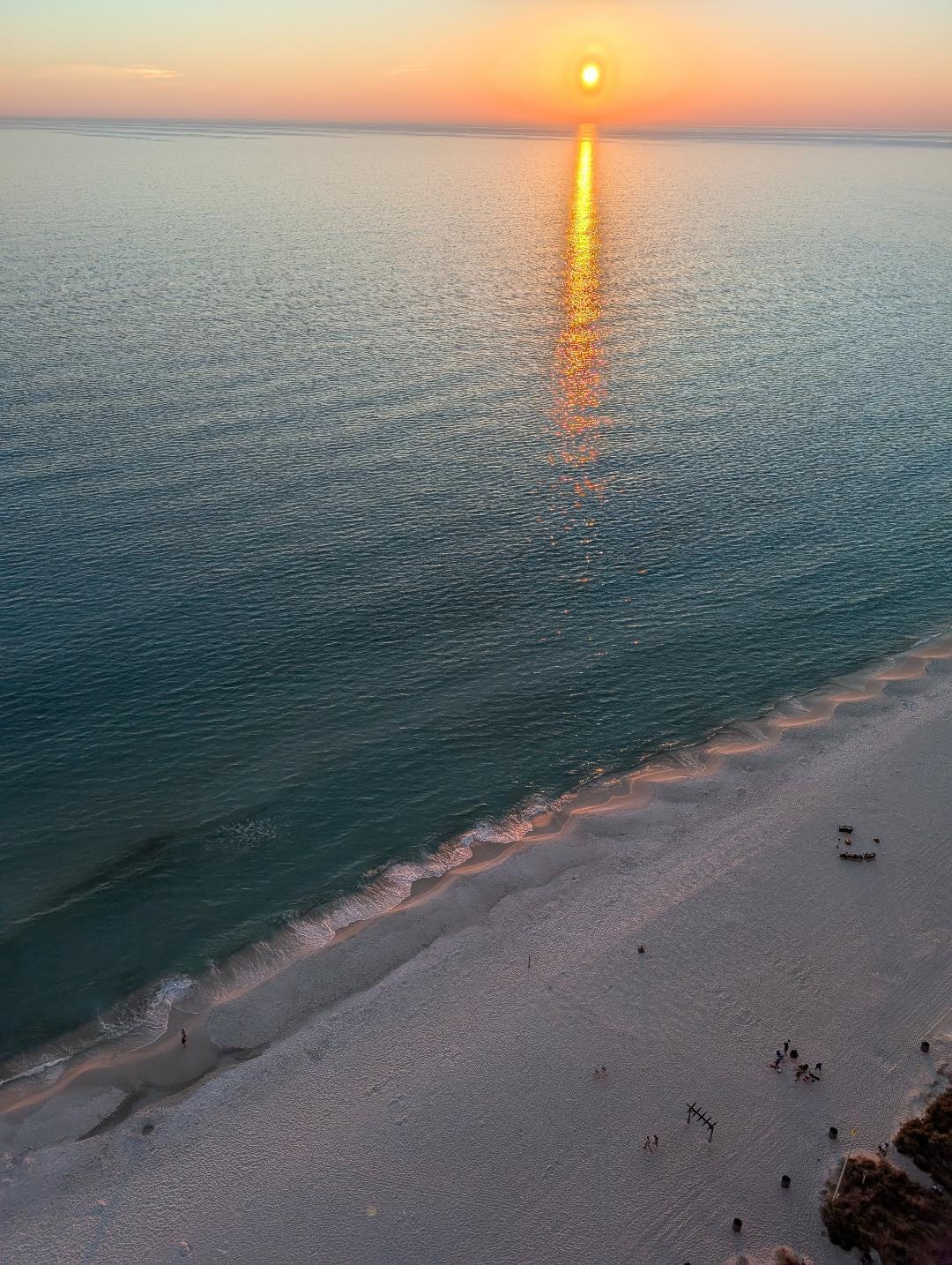 Evening from the balcony. Sweet!