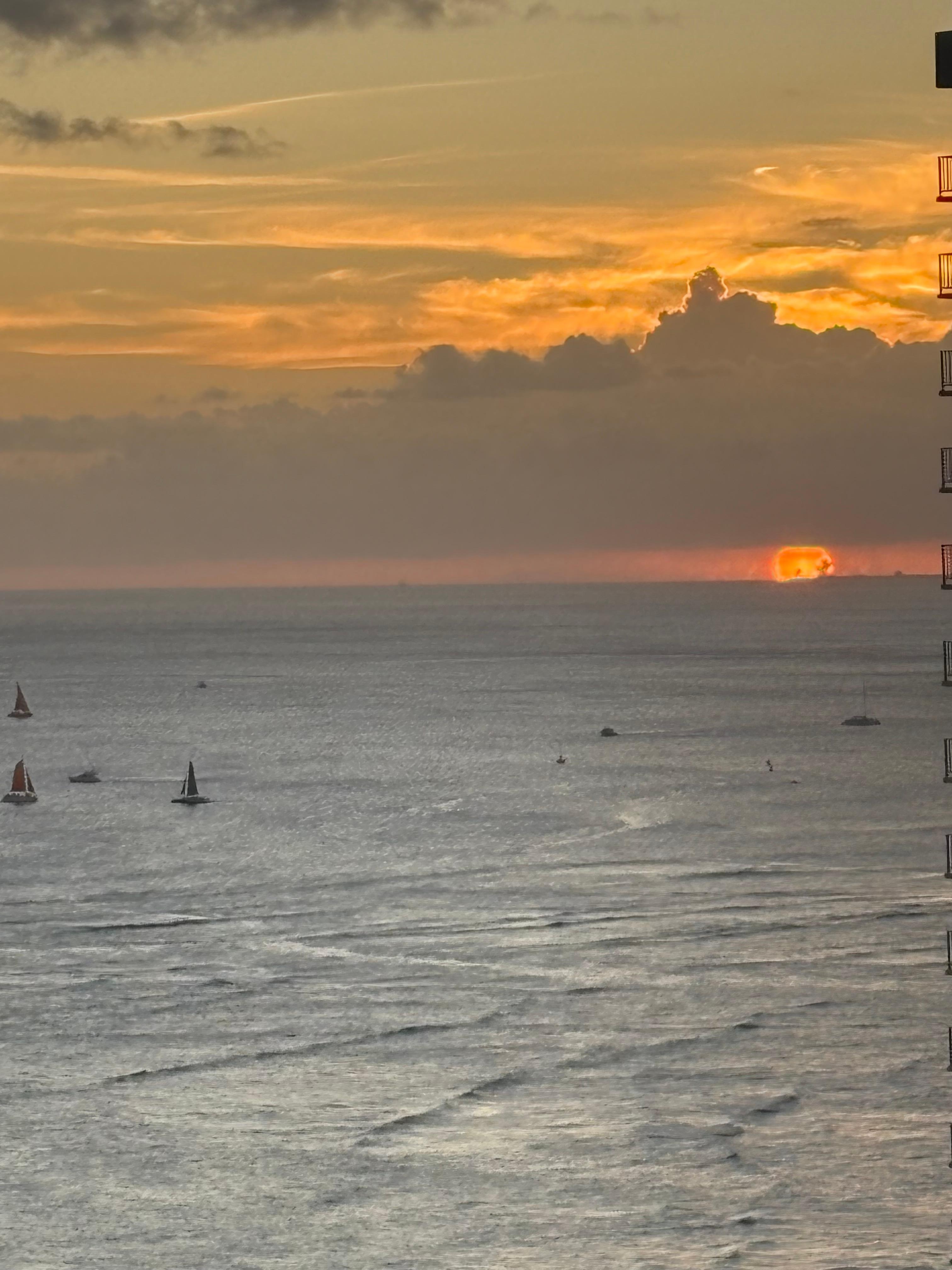 Another sunset from the kitchen or bedroom window