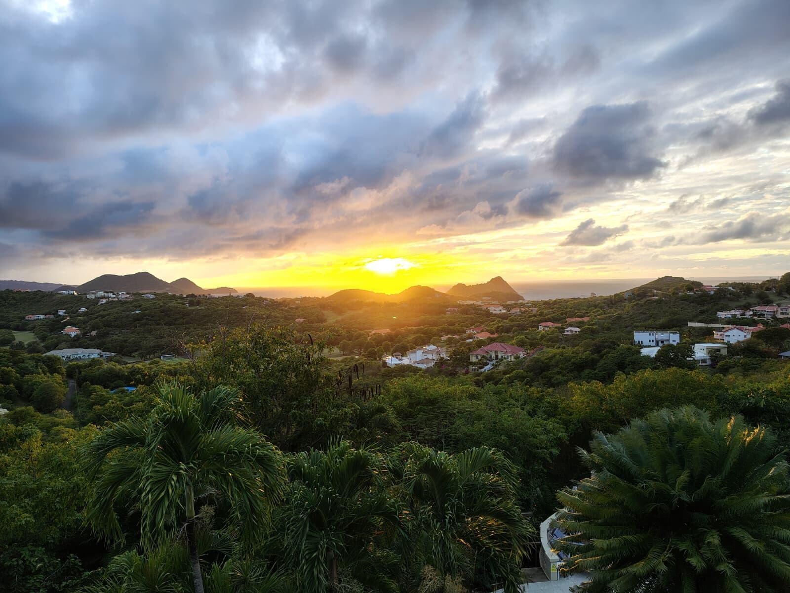 Sunset over the Caribbean